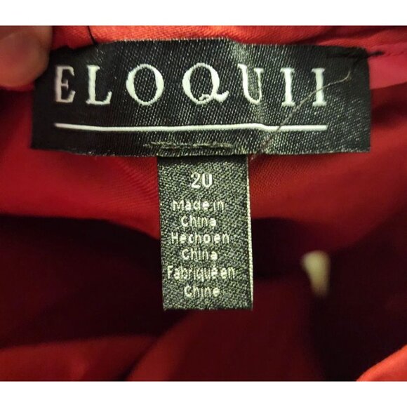 Eloquii Plus Size 20 Red Skirt Stretch Waist Length 38 inches - Picture 4 of 9